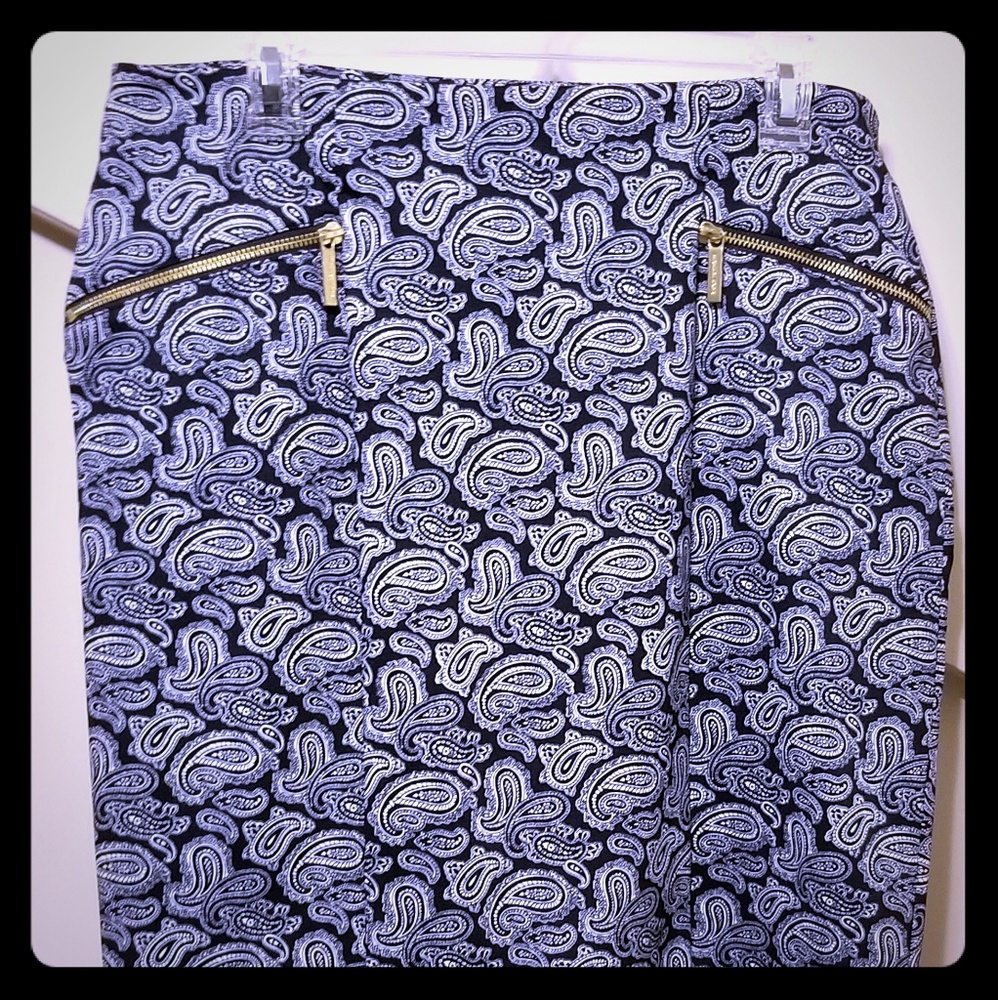 Michael Kors Blue paisley mini size 12p petite